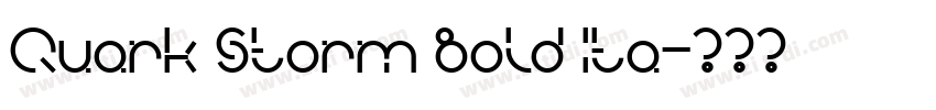 Quark Storm Bold Ita字体转换